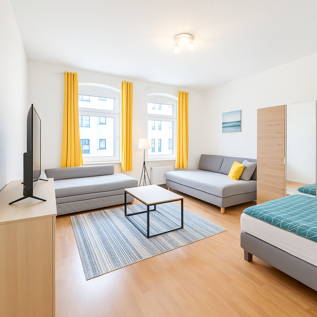 NS3-1 · Monteurzimmer Zentrum – 5 Betten