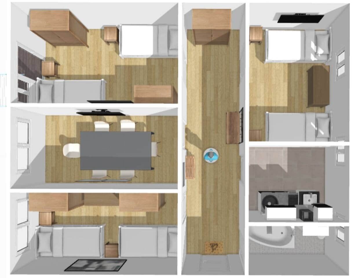 AP8-1 · Monteurzimmer Zentrum – 6 Betten, A38 Foto 3