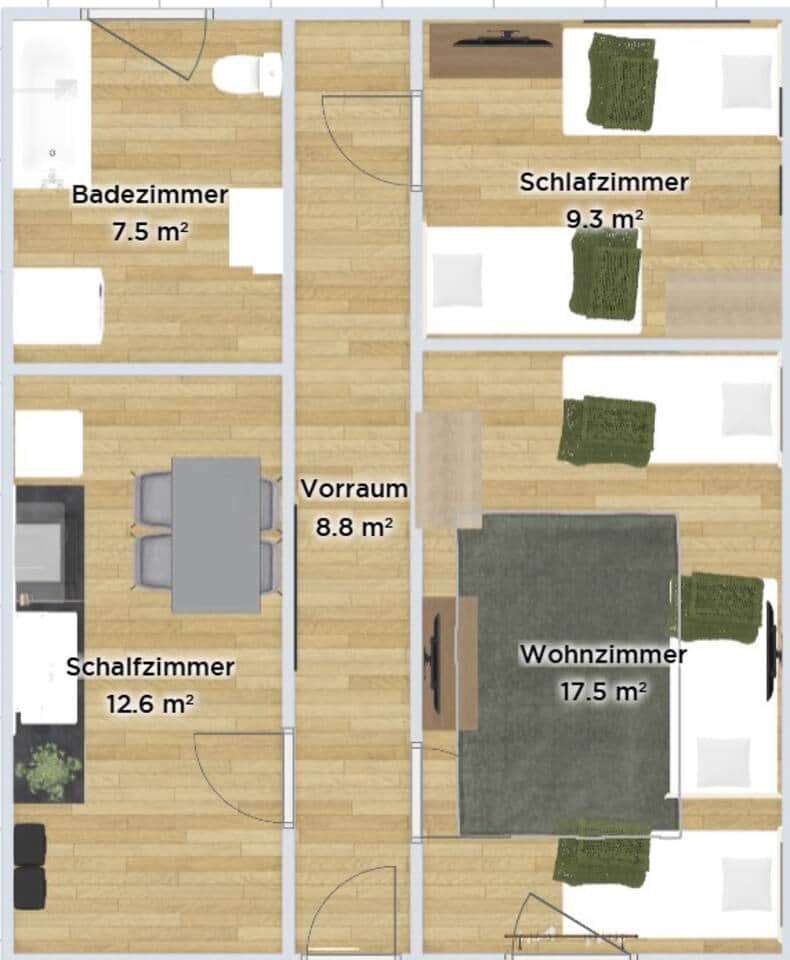 NS3-EL · Apartment EG – 4 Pers., Garten Foto 2